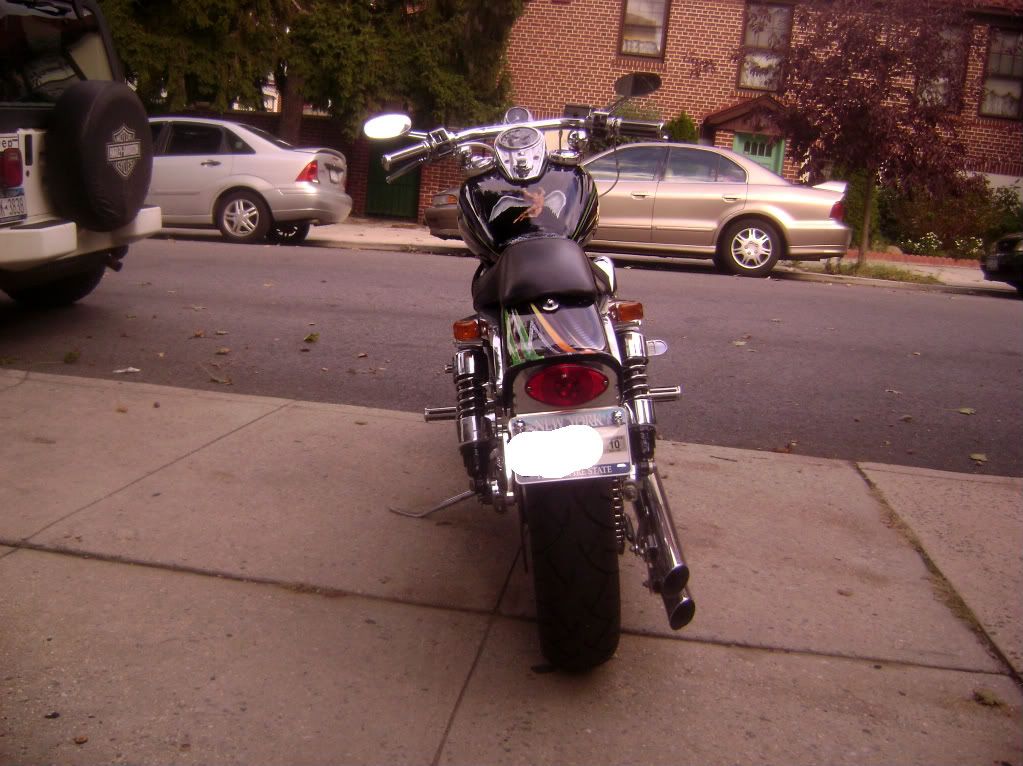 2018 street bob custom rear fender